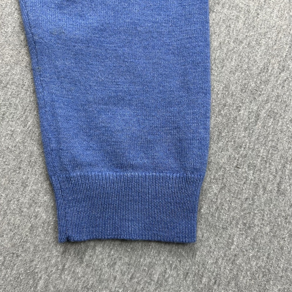 Brooks Brothers‎ 346 Merino Wool Blend Mens Large Blue VNeck Sweater Long Sleeve - Picture 8 of 11